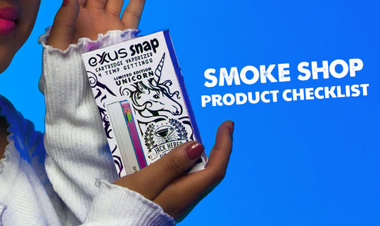 Smoke Shop Product Checklist