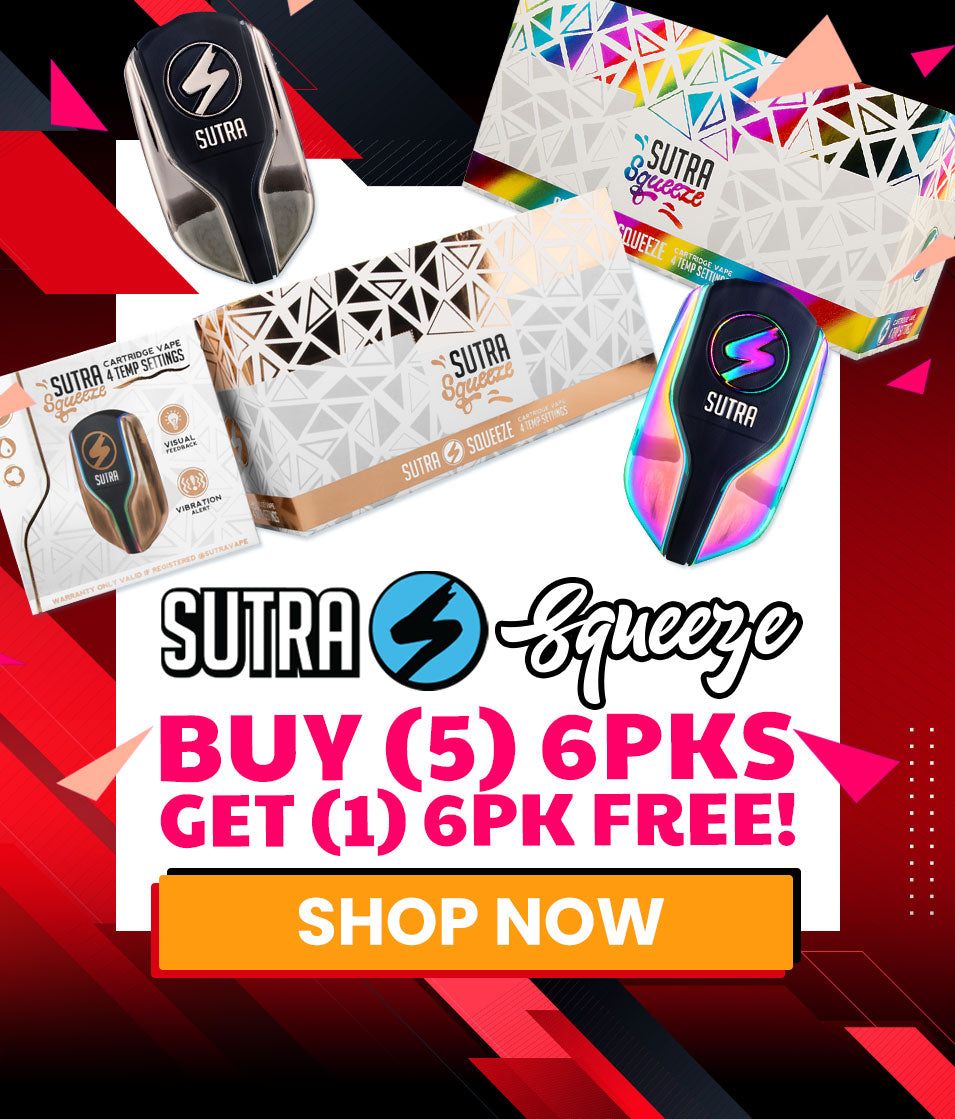 Black Friday Sale - Buy five 6pk of Sutra Squeeze get one 6pk free at Got Vape Wholesale