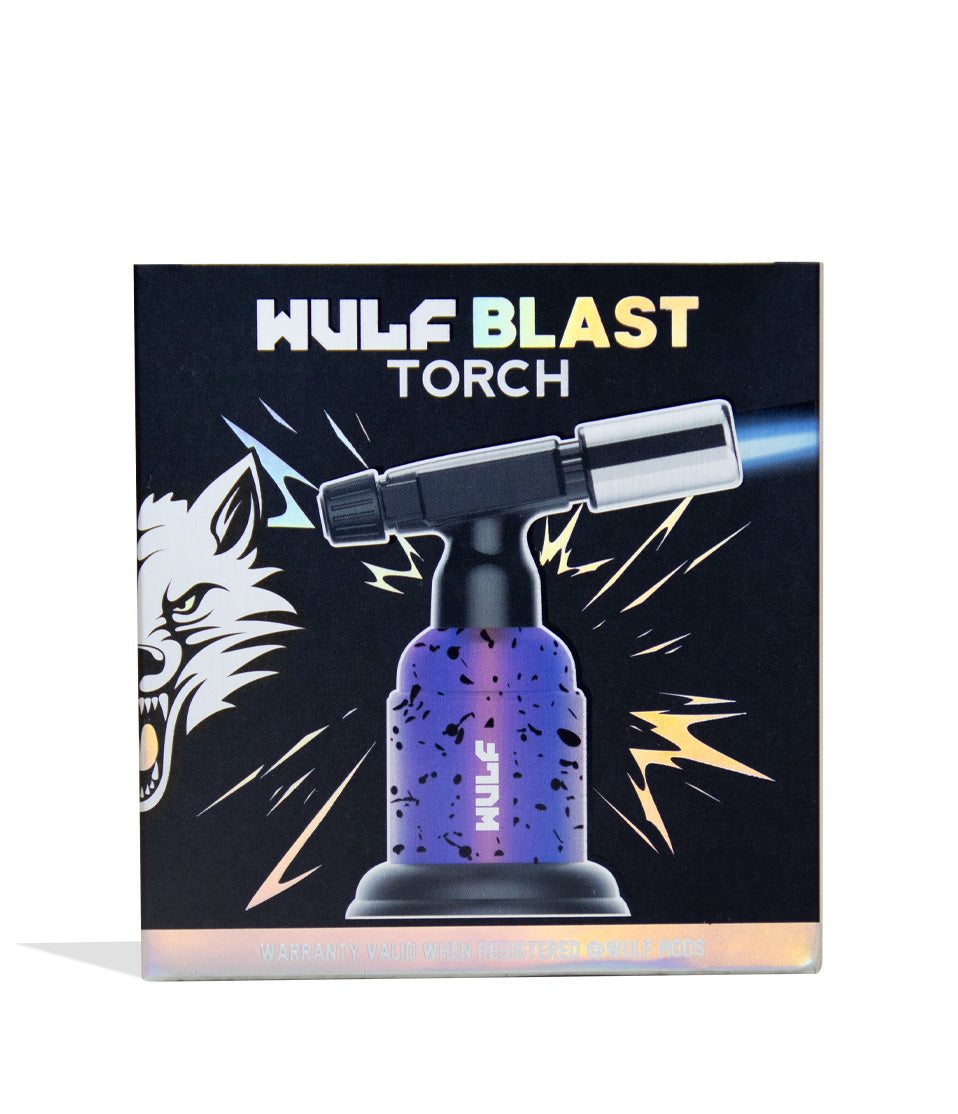 Full Color Spatter Wulf Mods Blast Butane Torch packaging on white background