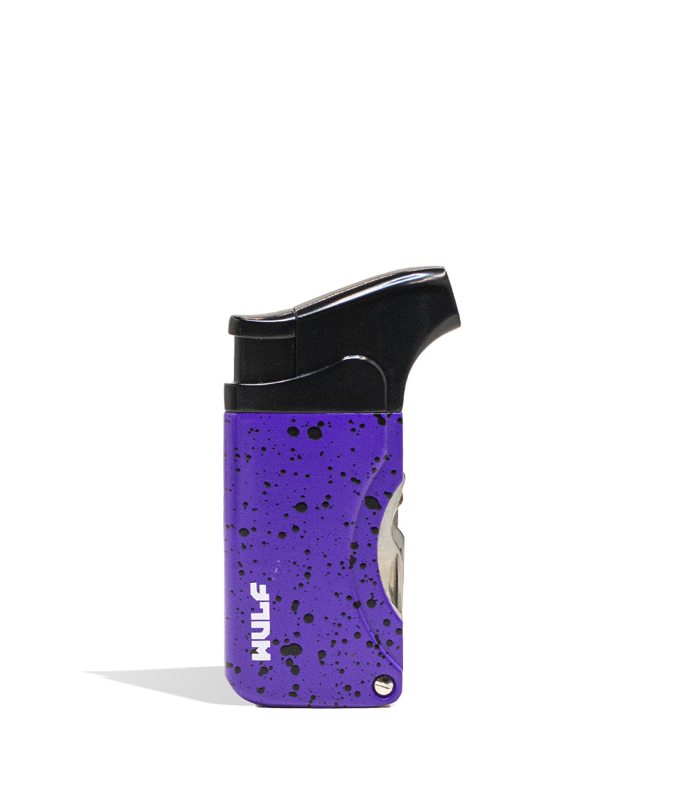 Purple Black Spatter Wulf Mods Omni Dab Tool Torch 9pk Front View on White Background