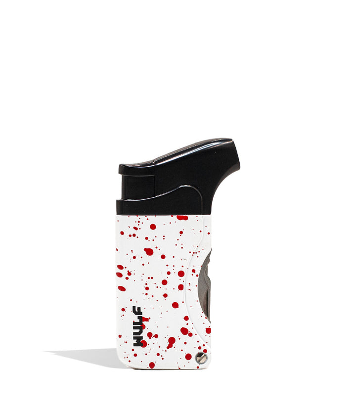 White Red Spatter Wulf Mods Omni Dab Tool Torch 9pk Front View on White Background