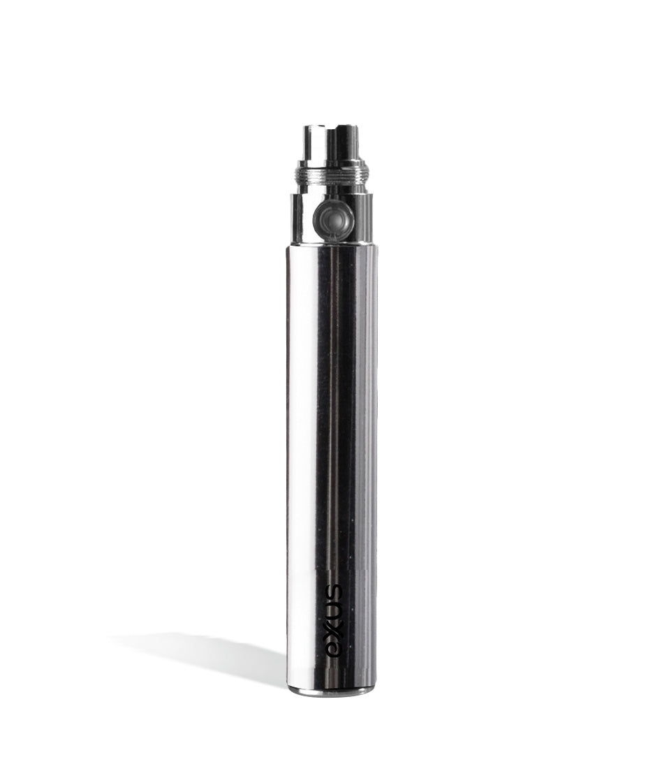 Silver Exxus Vape Ego 900 mah Battery on white background