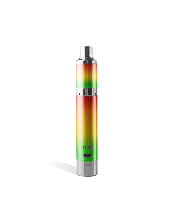 Rasta Yocan Magneto Concentrate Vaporizer on white studio background 